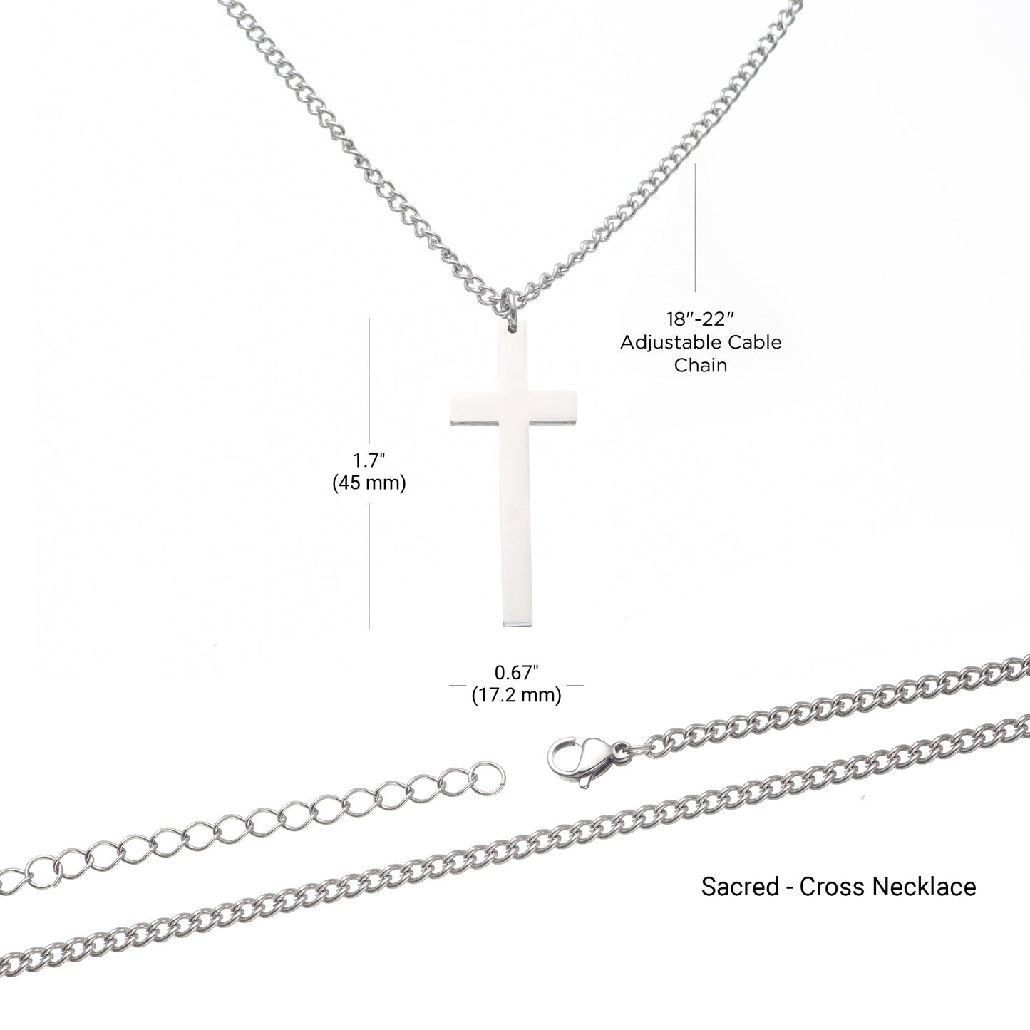 For My Father - Sacred - Cross Necklace